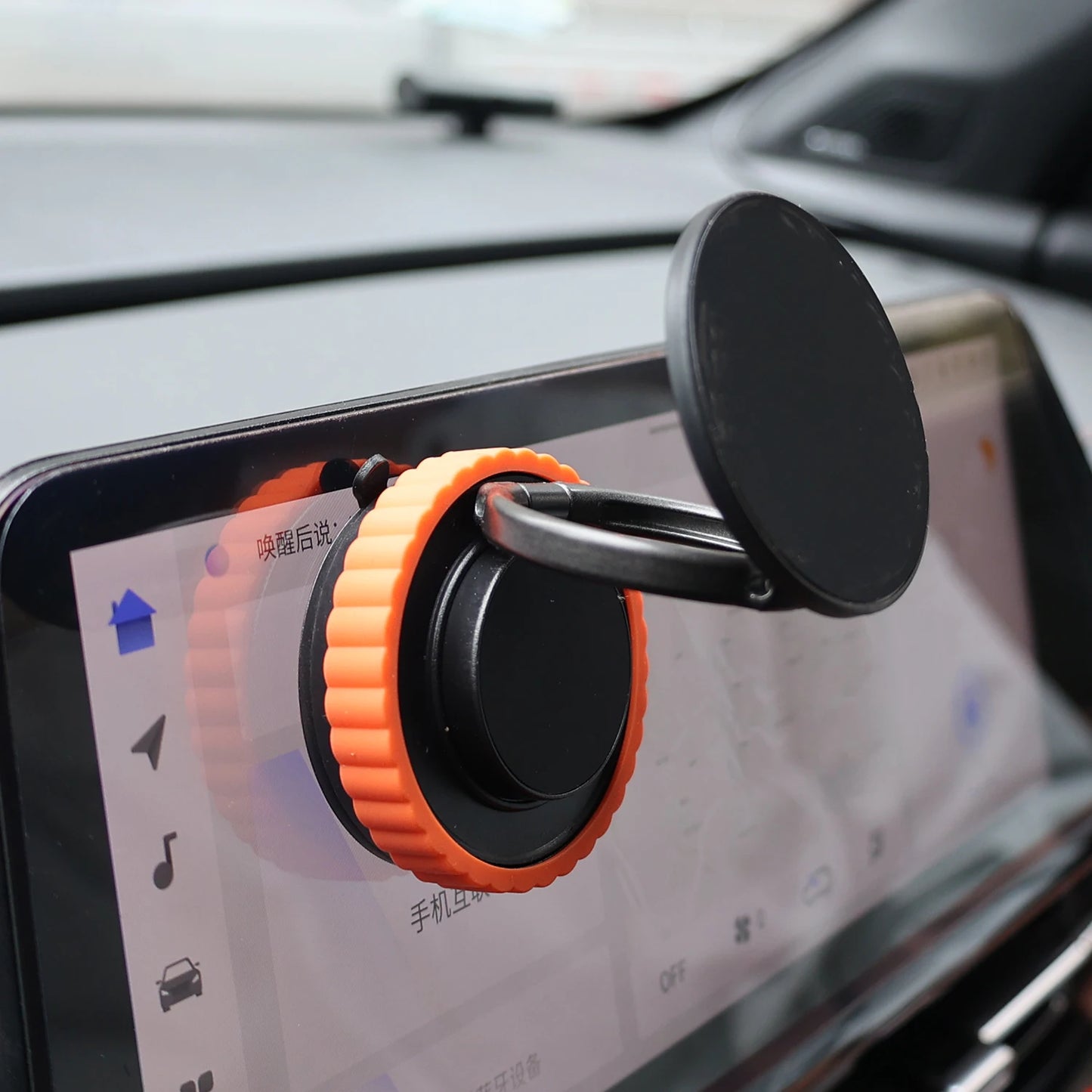 Vacuum Suction Cup Magnetic Car Phone Holder Mount Stand 360 Rotation Foldable Dashboard Windshield Support for Smartphone GPS