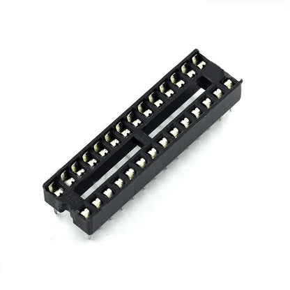DIP IC Sockets — 6 to 40 Pin, Solder Type, 2.54mm Pitch, PCB Mount (5-Pack)