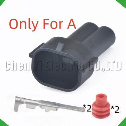 2 Pin Fuel Injector Connector PU465-02127 HD035-02027 06A973722 for Hyundai Kia