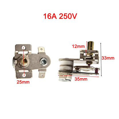 Adjustable Temperature Switch AC 250V 16A Heating Bimetal Thermostat KST-220 For Electric Heaters Rice Cookers Electric Tool Par