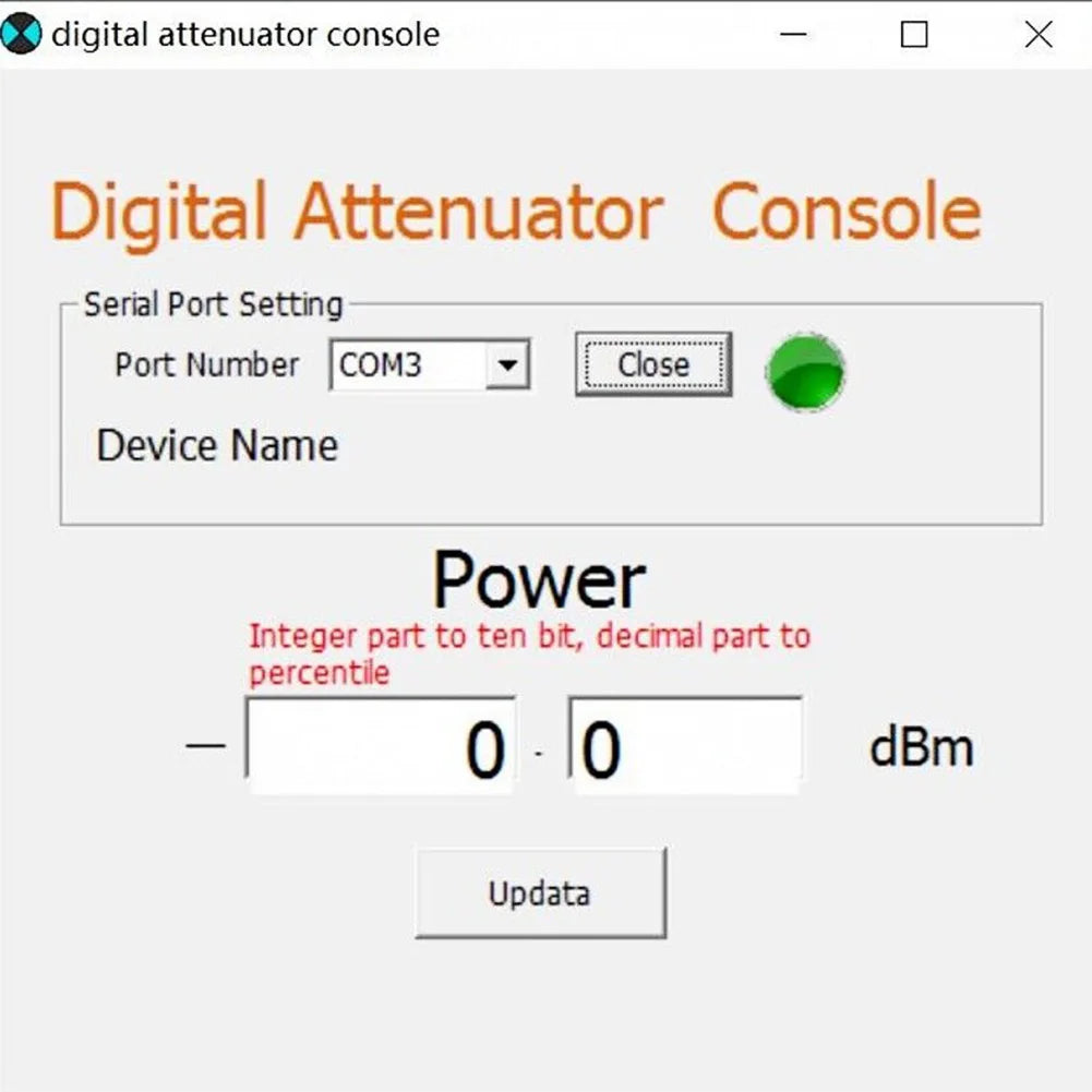 6G Digital Programmable Attenuator 30DB Step 0.25 RF Module LF-6GHz 30DB Step Size 0.25DB OLED Display SMA 0-31.75dB
