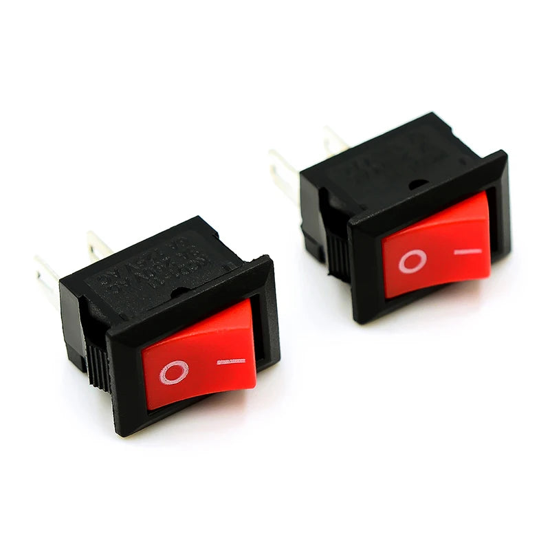 2pcs/lot KCD1-11-2P Mini Rocker Switch ON-OFF 2 Pin Power Switch 13.5x9mm Panel Mount