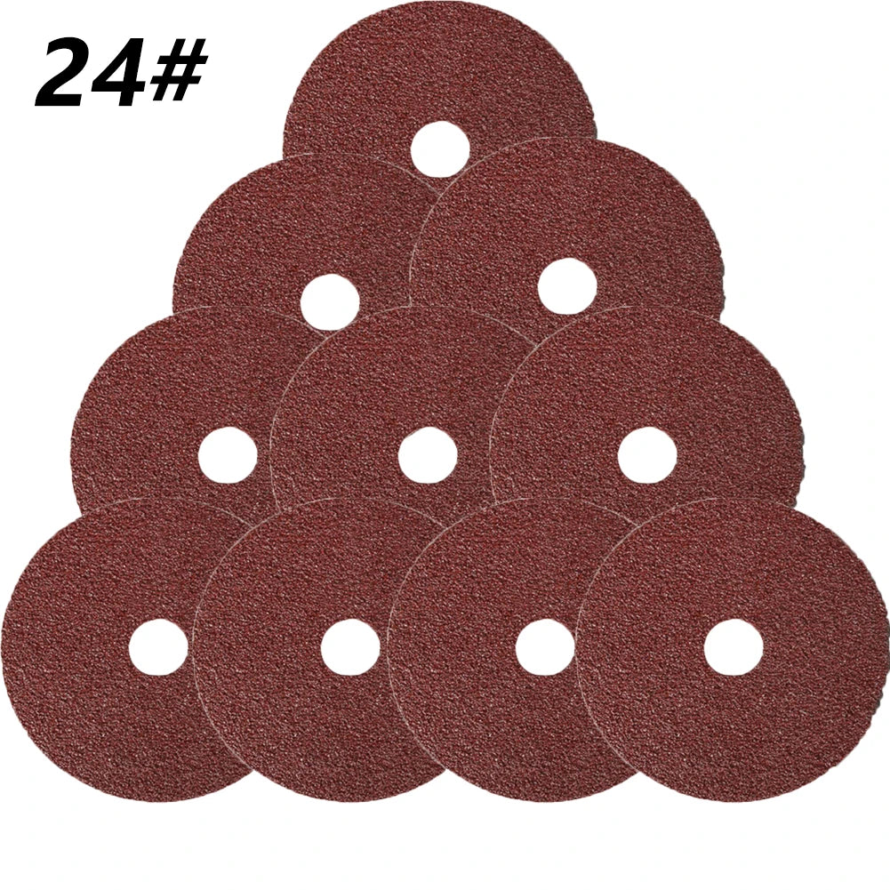 10PCS 4 Inch Resin Fiber Grinding Sanding Discs For Angle Grinder  Abrasive Tool 100mm Diameter 24#-120# Polishing Dic Grinding