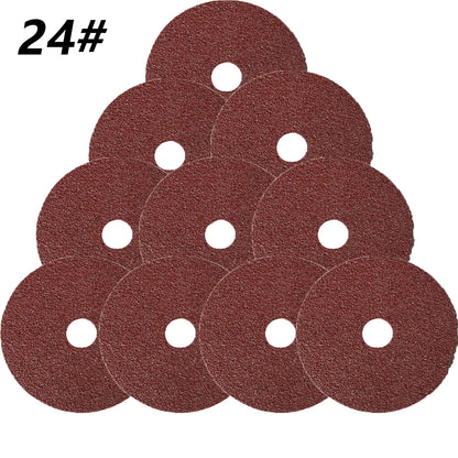10PCS 4 Inch Resin Fiber Grinding Sanding Discs For Angle Grinder  Abrasive Tool 100mm Diameter 24#-120# Polishing Dic Grinding