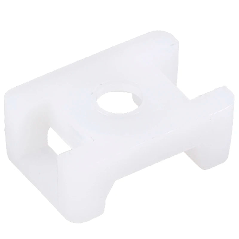 100Pcs/set Plastic Wire Cable Zip Tie Screw Fixing Mount Base Holder