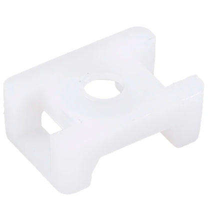 100Pcs/set Plastic Wire Cable Zip Tie Screw Fixing Mount Base Holder