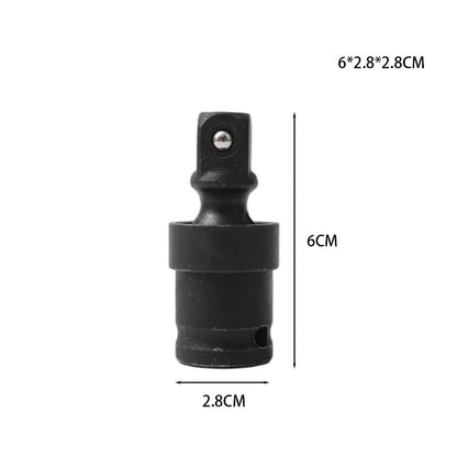 Universal Joint Socket 1/2 Inch Drive Impact Swivel Adapter 360 Degree Extension Bar for Car Auto Repair Pneumatic Wrench Tool