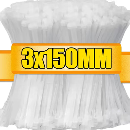 Self Locking Nylon Cable Ties Heavy Duty Wire Straps Organizer