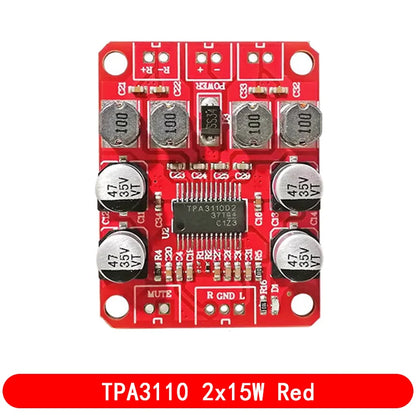 Bluetooth 4.2 TPA3110 Dual Channel 15W/30W Stereo Audio Amplifier Board for USB Portable and Car Speakers