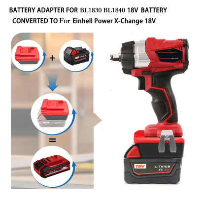 1pcs Battery Adapter For 48-11-1828 48-11-1815 48-11-1840 48-11-1850  Lithium Battery Power Tools For Einhell Power X-Change 18V