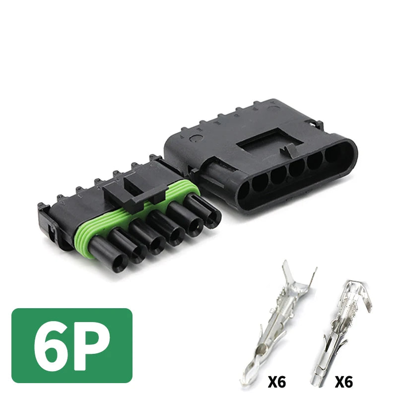 2.5 Series Waterproof Connector 1/2/3/4/6 Pin Male Female for Haltech MAP TPS GM
