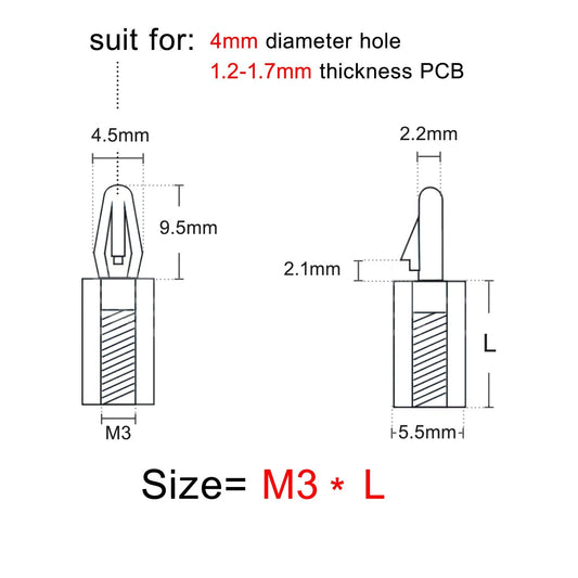 Snap-in_push_clip_bolt_for_PCB_fixed_support