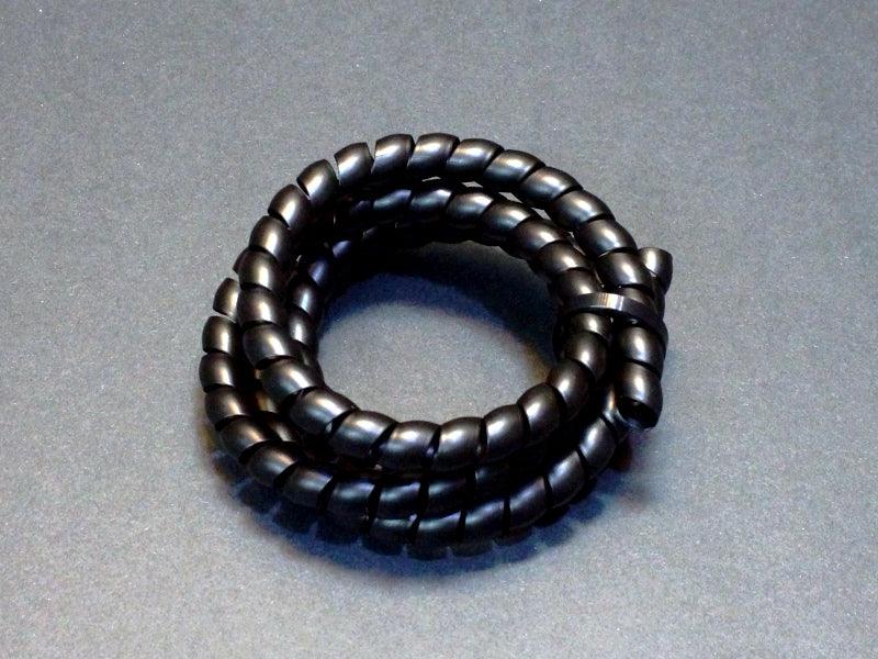 Spiral Cable Wrap Black 3/8″ x 36″