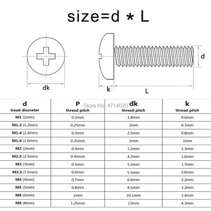 Stainless_Steel_Phillips_Pan_Head_Screws_GB818-85_for_Multi-Purpose_Use