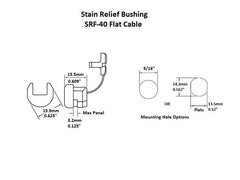 Strain Relief Flat Cable SRF-40 (2-Pack)