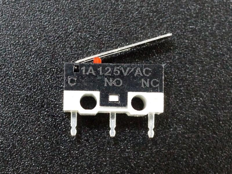 Miniature Microswitch with Lever SPDT, 1A (5-Pack)