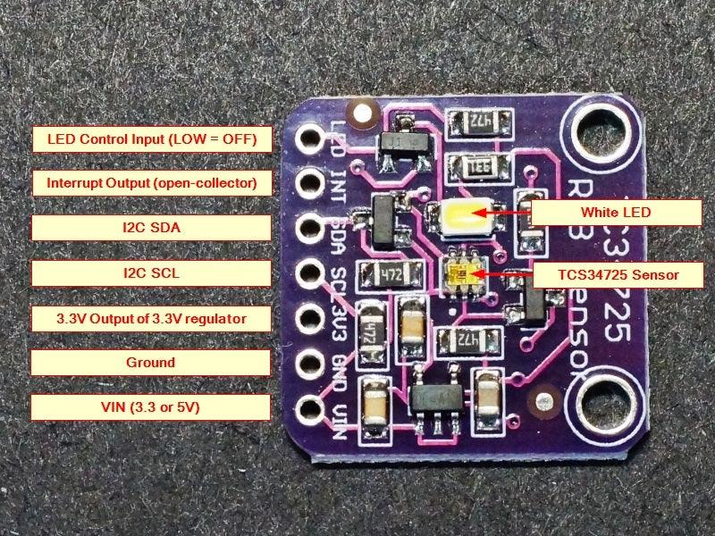 TCS34725 RGB Color Sensor Module