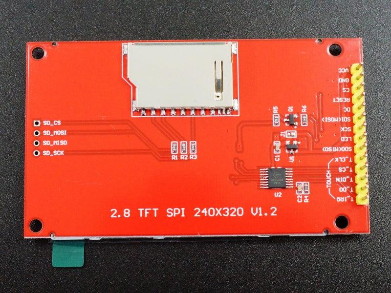 TFT LCD 2.8″ 240×320 RGB SPI Display with Touchscreen