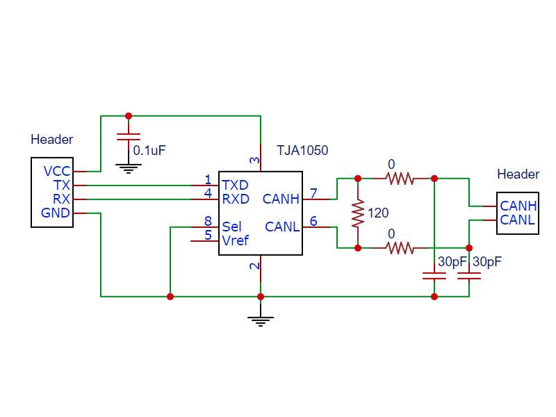 TJA1050 CAN Bus Transceiver Module