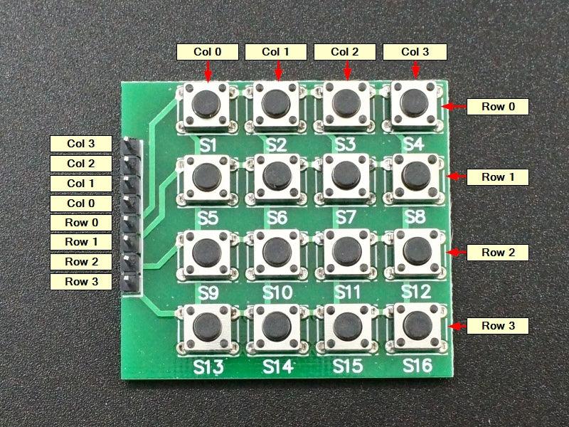 Tactile Keypad 4X4 Matrix