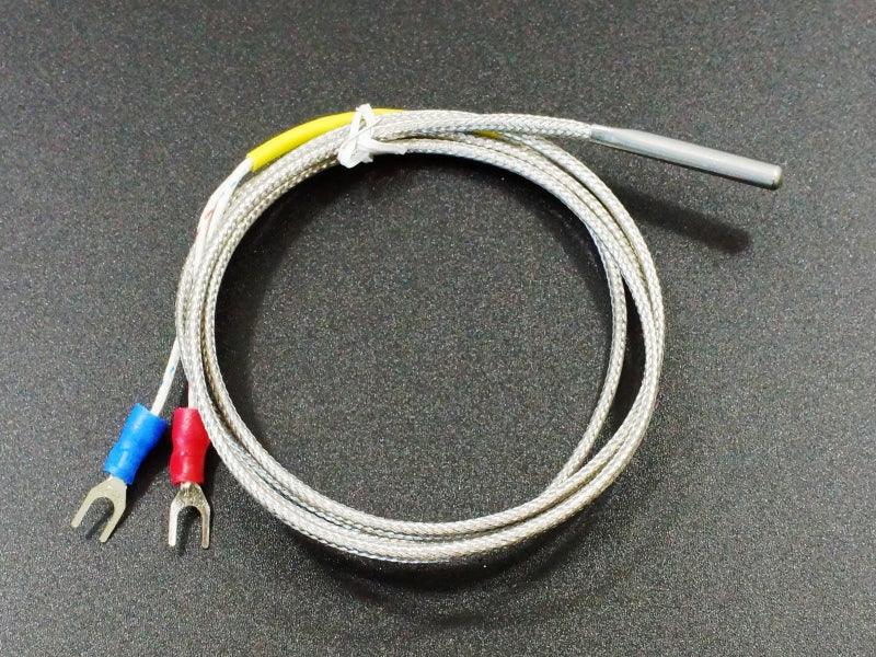 Thermocouple K-Type 4x30mm Cylindrical sensor 1M