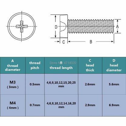 Transparent_acrylic_plastic_Phillips_round_head_pan_cross_head_screw_M3_M4_metric