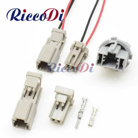 2 pin automotive trunk lock connector wiring harness plug 2.2mm for Honda Nissan