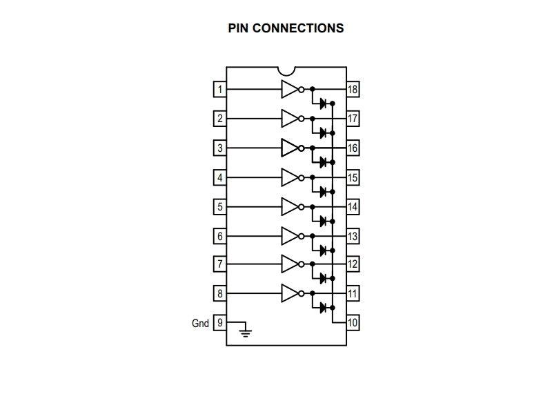 ULN2803A 8-Channel Darlington Driver