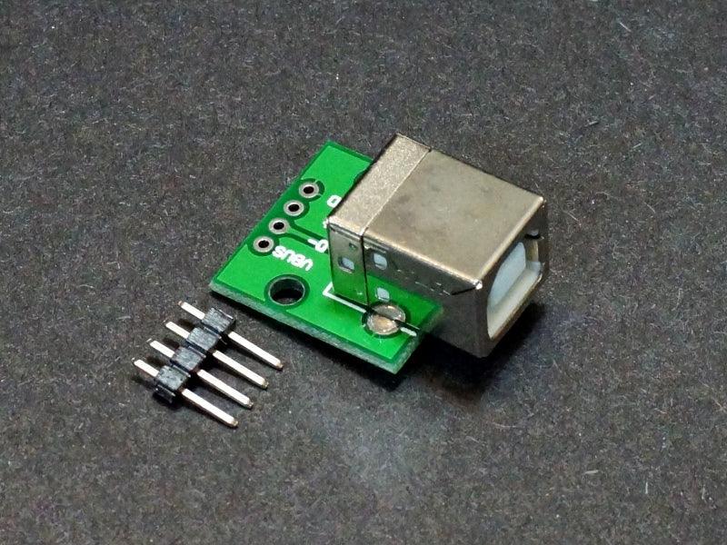 USB Type B Female to 2.54mm Header Breakout