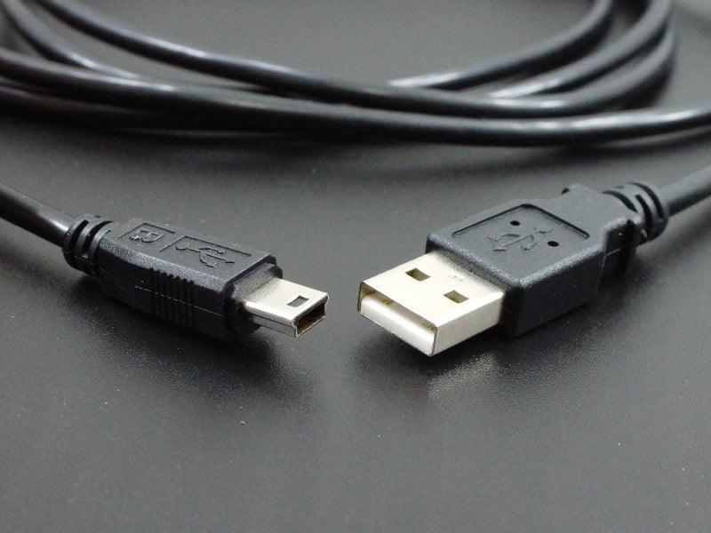 USB 2.0 Type-A to Mini-B Cable, 6-Ft