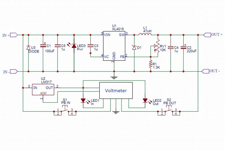 XL4015 Adjustable DC-DC Step-Down Module