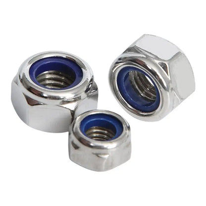 A2-70 stainless steel lock nuts M2 M2.5 M3 M4 M5 M6 M8