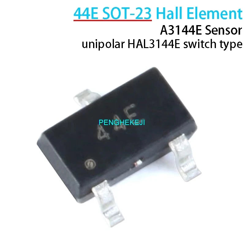 A3144E unipolar Hall effect sensor switch 44E HAL3144E SOT-23 module for magnetic field detection and Arduino electronics projects