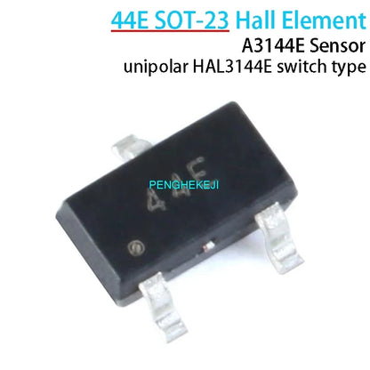 A3144E unipolar Hall effect sensor switch 44E HAL3144E SOT-23 module for magnetic field detection and Arduino electronics projects
