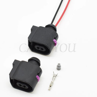 ABS speed sensor plug harness providing reliable connection for Volkswagen and Audi vehicles with 2 pin configuration