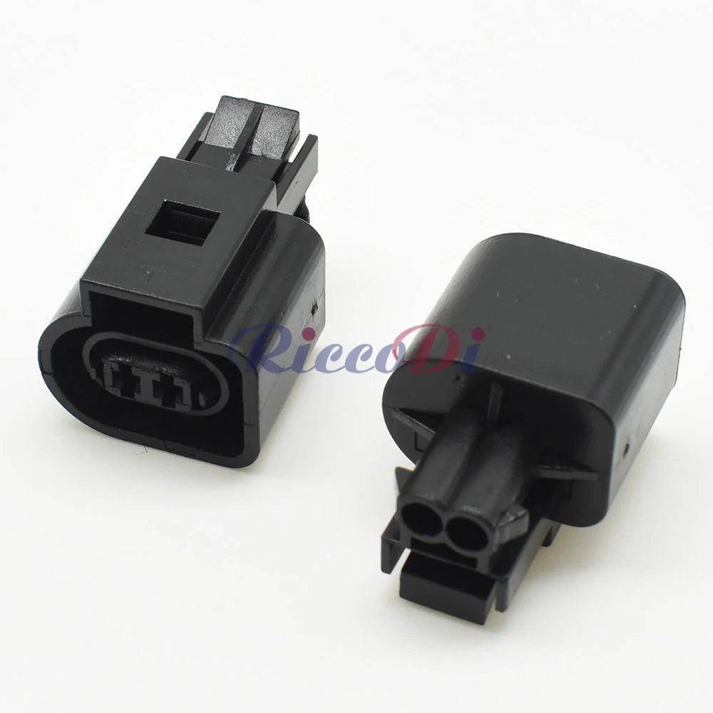 Rear view of ABS speed sensor plug 6N0973702 showing wire connection points and durable insulation