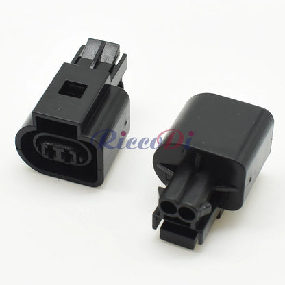 Rear view of ABS speed sensor plug 6N0973702 showing wire connection points and durable insulation