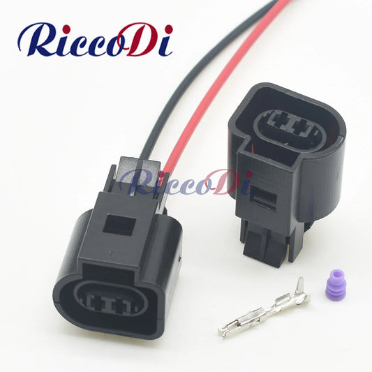 2-pin automotive waterproof ABS speed sensor connector plug socket 6N0973702 6N0 973 702 showing full plug design