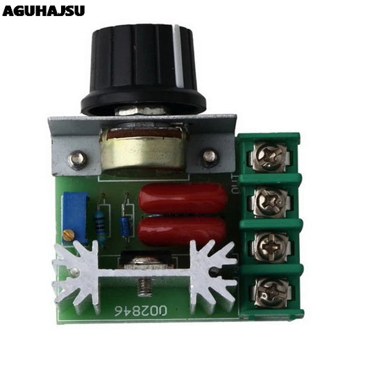 AC 220V 2000W SCR voltage regulator module with dimming and speed control, thermostat controller for industrial and DIY electronics applications