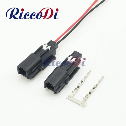 Overview of automotive 2P AC tweeter wire connector with cable harness socket 6098-8988 6098-7677