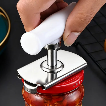Adjustable bottle and jar opener for kitchen use