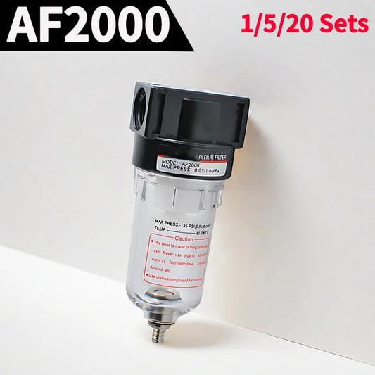 1/4 air source processor AF2000-02 with copper filter, oil and water separator for pneumatic components and air compressors
