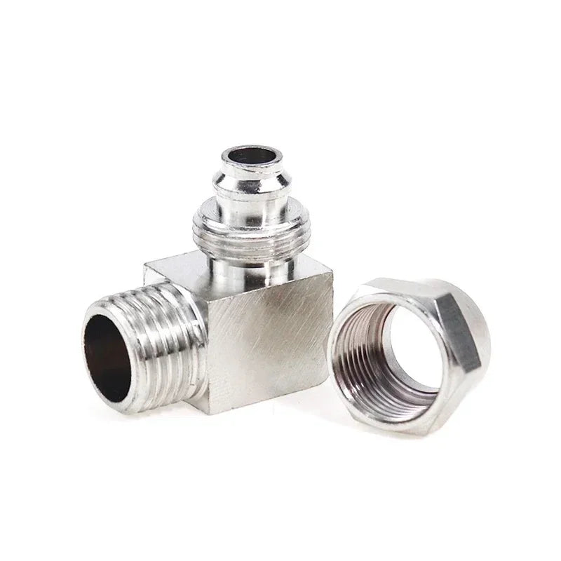 KPL nickel-plated copper pneumatic quick connector used in air compressor and hydraulic system applications