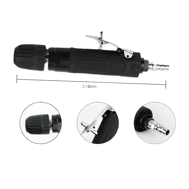 Reversible forward and reverse switch on pneumatic air drill
