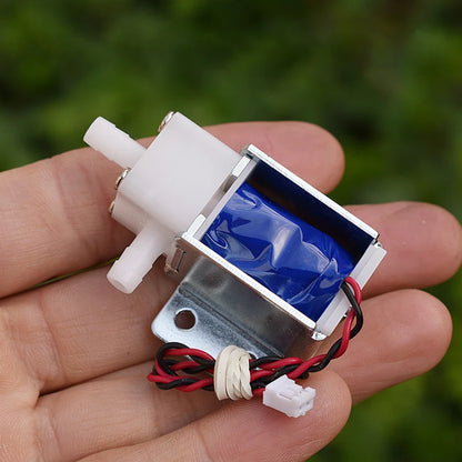 Normally open mini electric solenoid valve, DC 12V 18V 24V, air and water flow control for DIY garden watering systems