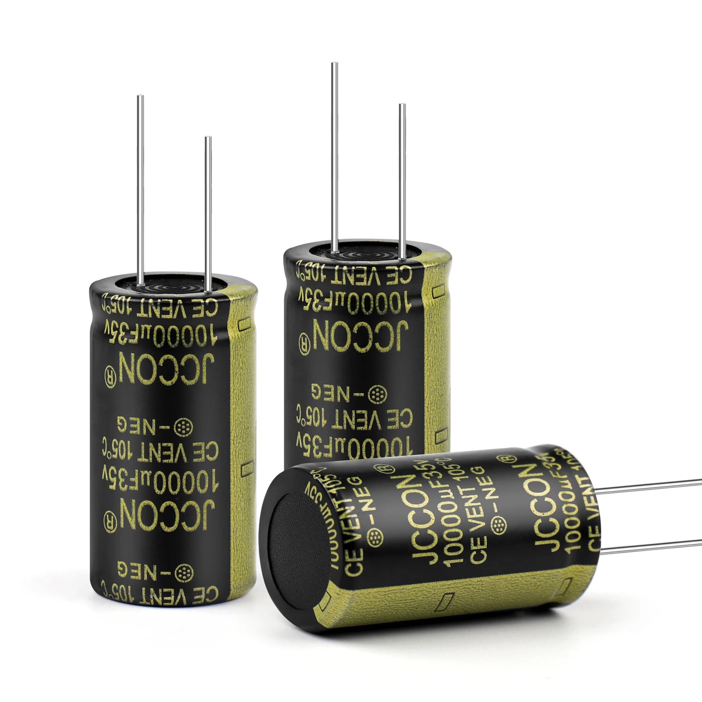 35V 10000uF aluminum electrolytic capacitor with low ESR and high frequency performance for electronic circuits