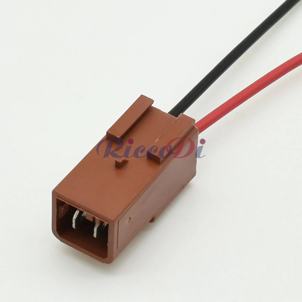 AMP TYCO 2 pin wire harness connector with secure locking mechanism to prevent accidental disconnection