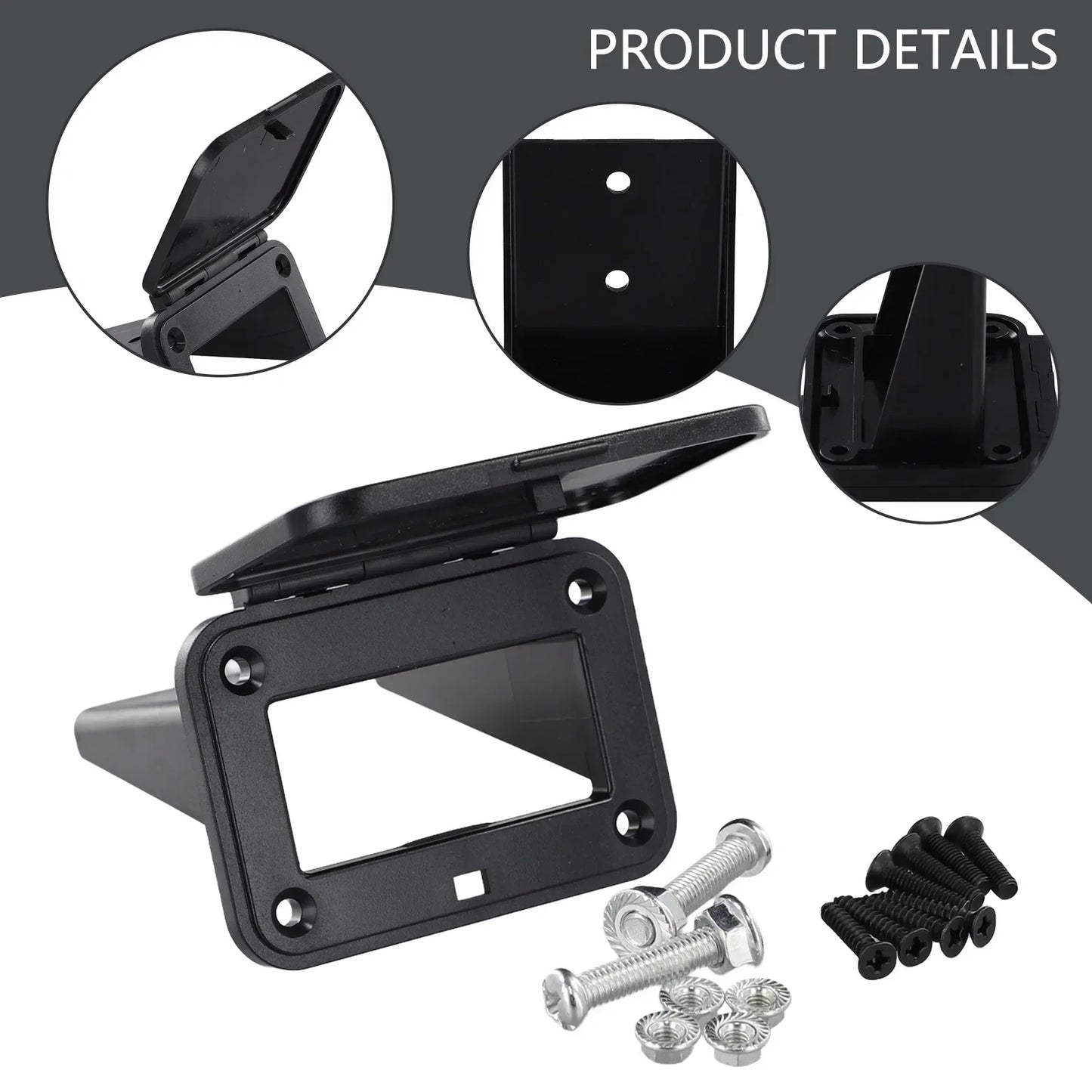 175A Anderson plug connector flush mount bracket panel cover for caravan base installation wire connectors