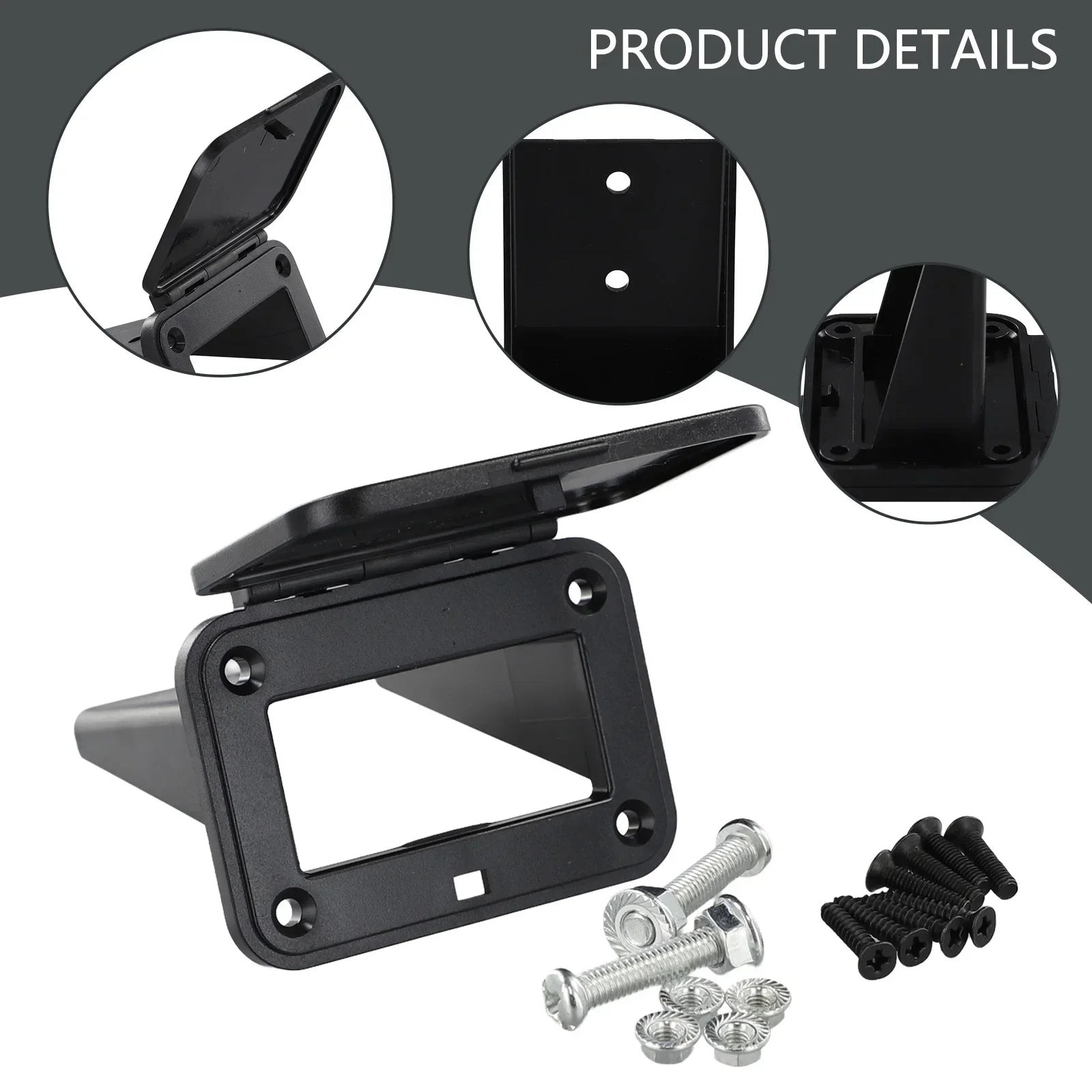 175A Anderson plug connector flush mount bracket panel cover for caravan base installation wire connectors
