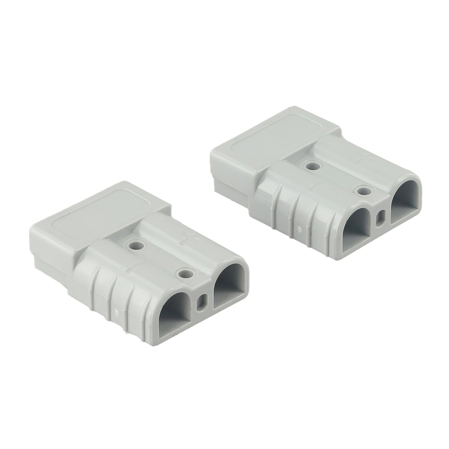 50A Anderson straight plug structure showing high current contacts and 6AWG cable compatibility